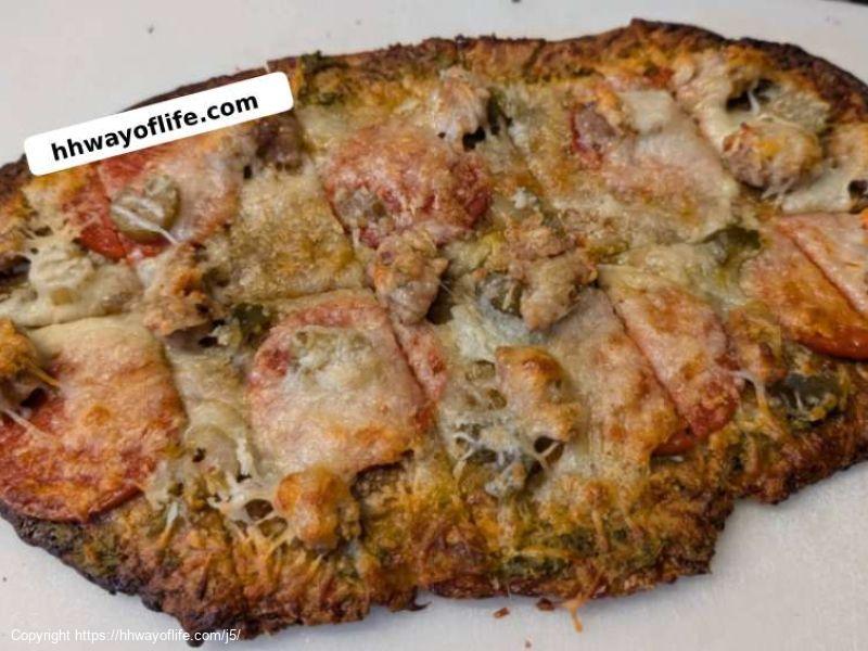 Keto Pizza Recipe ~ Italian Style Flatbread on Fathead Crust