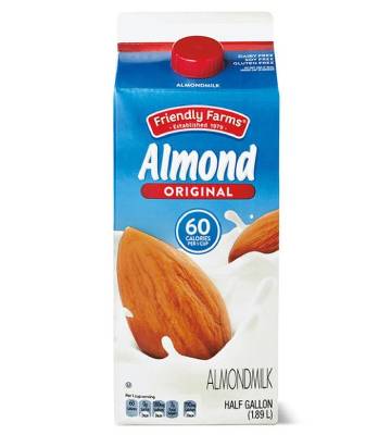 nutrition facts for 1  Cup of Almond Milk (Original)