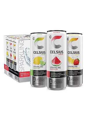 nutrition facts for 1 12 Oz Can of Celsius Live Fit Energy Drink