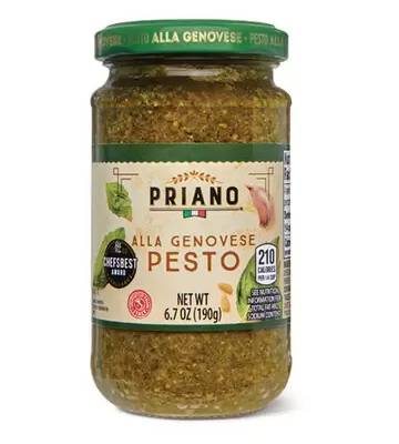 nutrition facts for 1 Tablespoon of Pesto Sauce