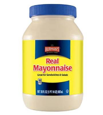 nutrition facts for 1 Cup of Mayonnaise