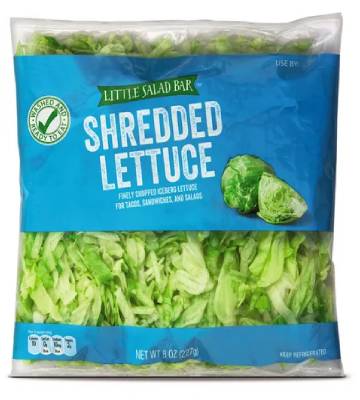 nutrition facts for 1 Cup of Lettuce (shredded)