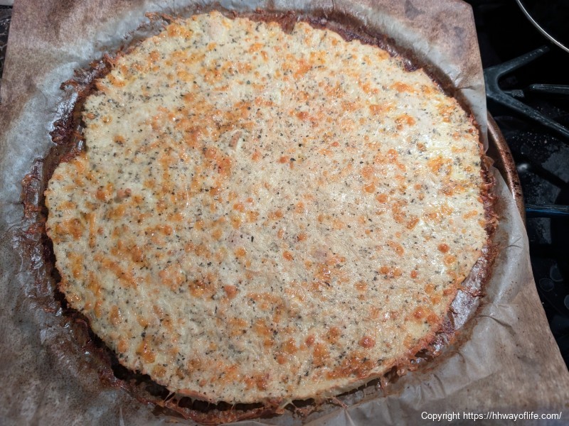 Tim's Low Carb Chicken Crust Sausage and Cheese Pizza!