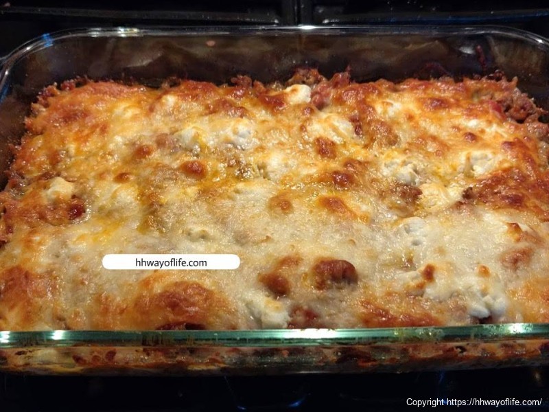 Low Carb Noodless Lasagna
